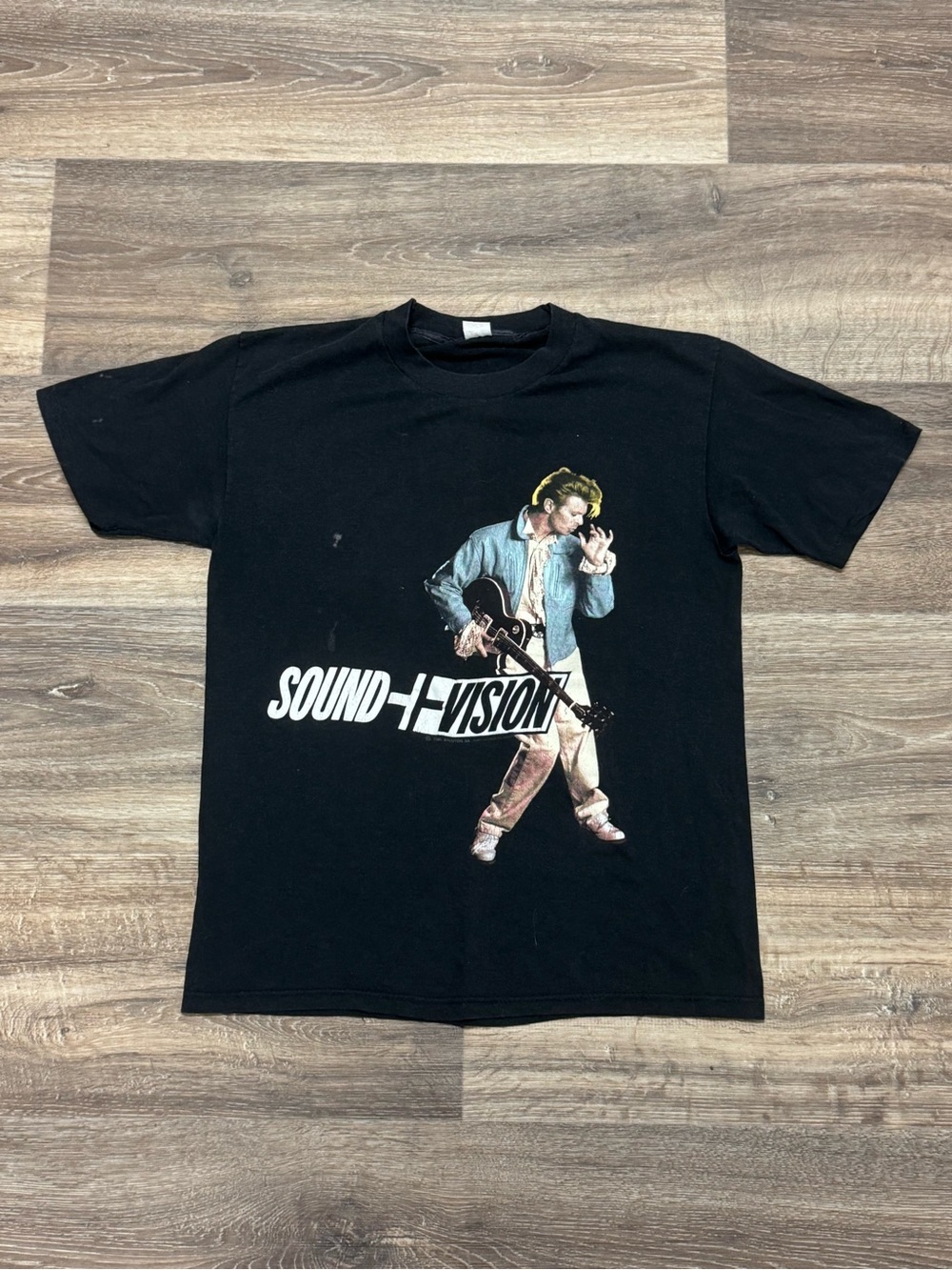 David Bowie Vintage 1990 Sound + Vision World Tour Tee Shirt Men’s Medium